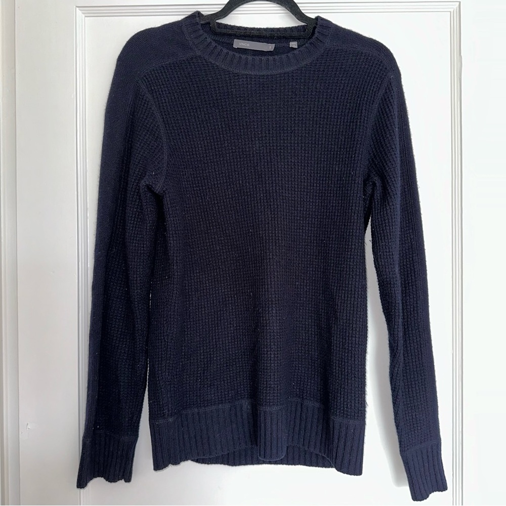 Vince 100% Cashmere Navy Blue Women’s Crew Neck Sweater Size Small